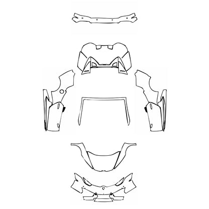 Pre-Cut PPF Lamborghini Huracan Huracan RWD (LP580-2) Spyder 2017 - PPF-Kits