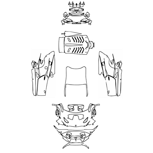 Pre-Cut PPF Lamborghini Huracan Huracan STO 2023 - PPF-Kits