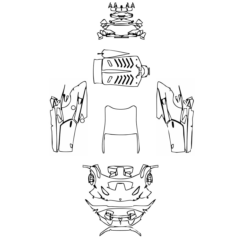 Pre-Cut PPF Lamborghini Huracan Huracan STO 2024 - PPF-Kits