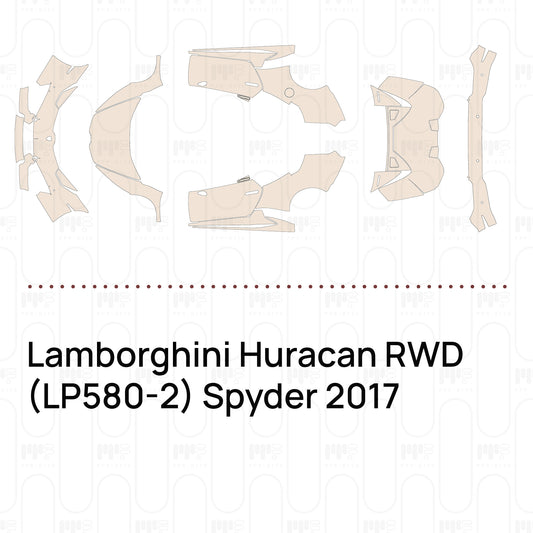 PPF prédécoupé Lamborghini Huracan RWD (LP580-2) Spyder 2017