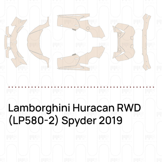 PPF prédécoupé Lamborghini Huracan RWD (LP580-2) Spyder 2019