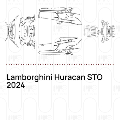 PPF prédécoupé Lamborghini Huracan STO 2024