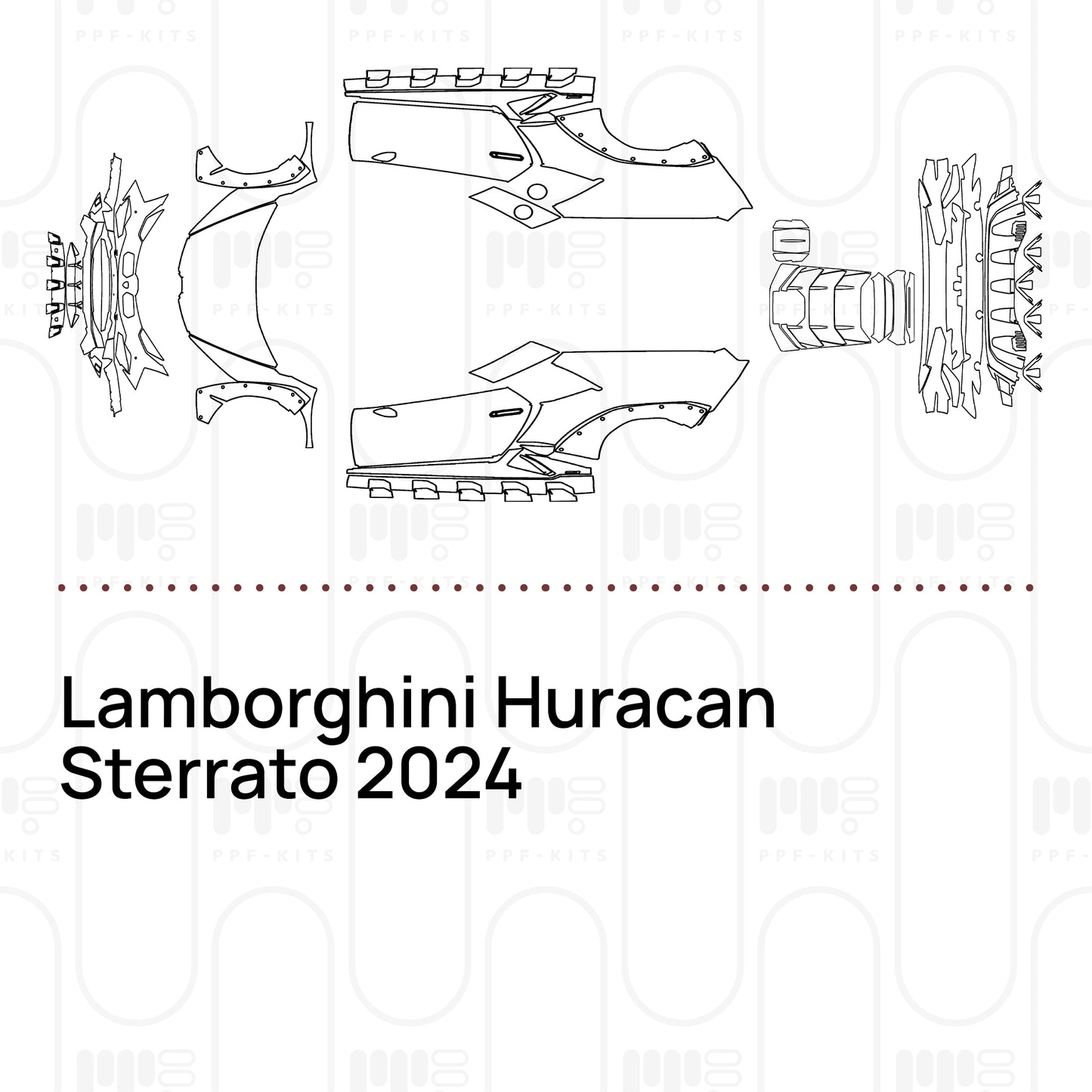 PPF prédécoupé Lamborghini Huracan Sterrato 2024
