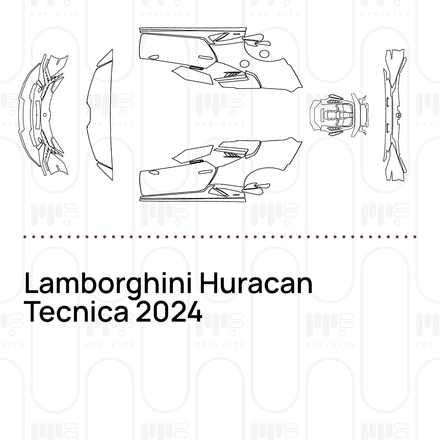 PPF prédécoupé Lamborghini Huracan Tecnica 2024