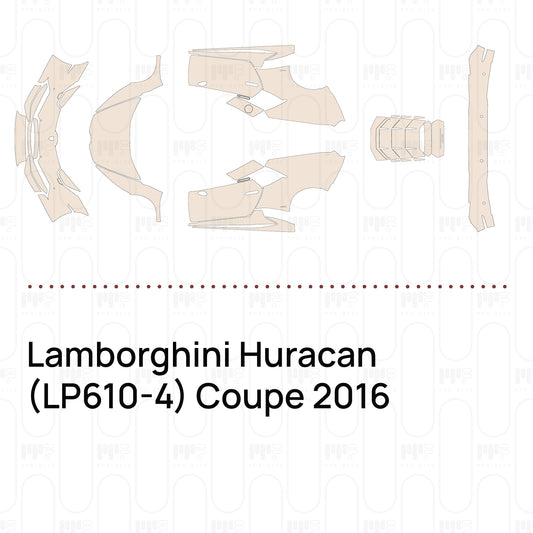 PPF prédécoupé Lamborghini Huracan (LP610-4) Coupe 2016