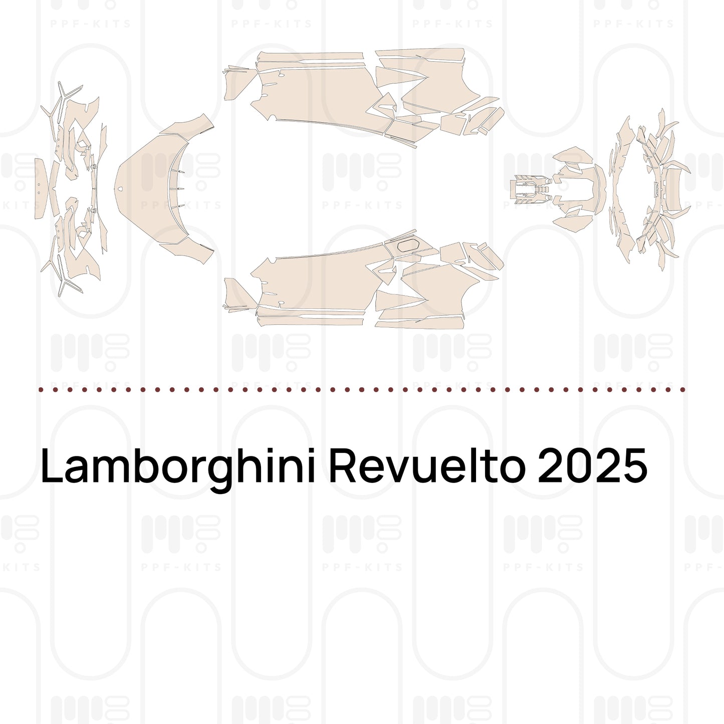 Lamborghini Revuelto 2025 – Film de protection PPF prédécoupé