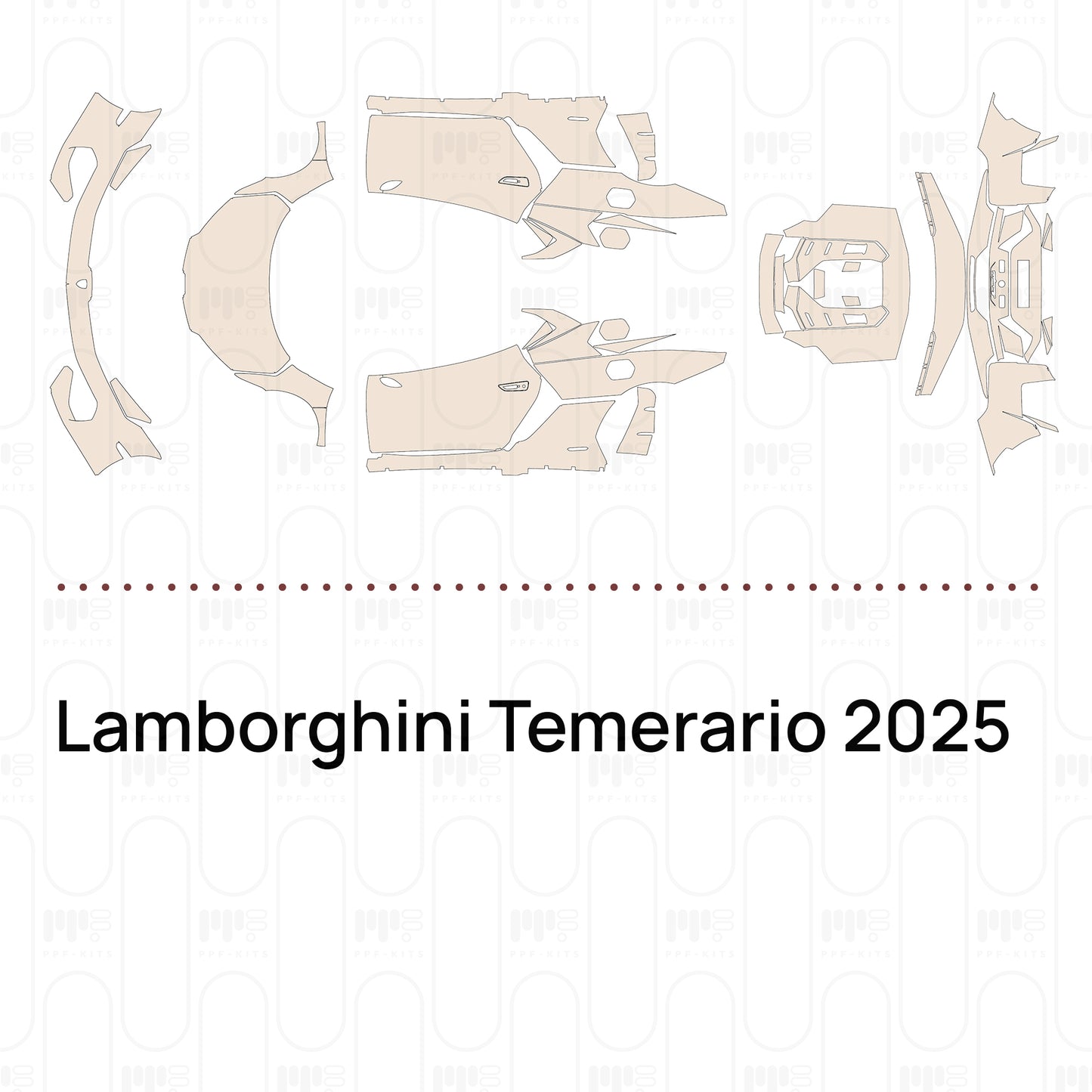 PPF prédécoupé Lamborghini Temerario 2025