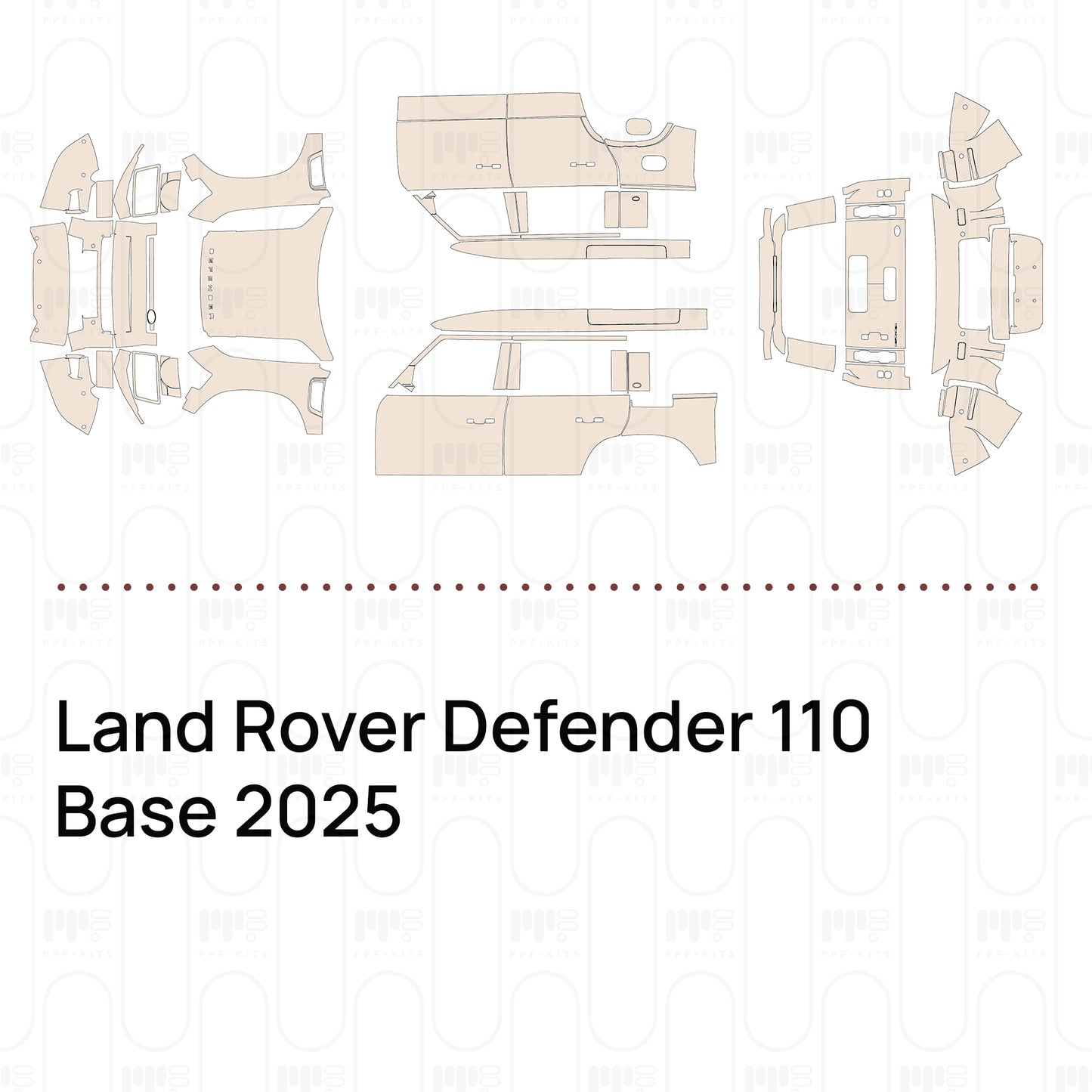 PPF prédécoupé Land Rover Defender 110 Base 2025