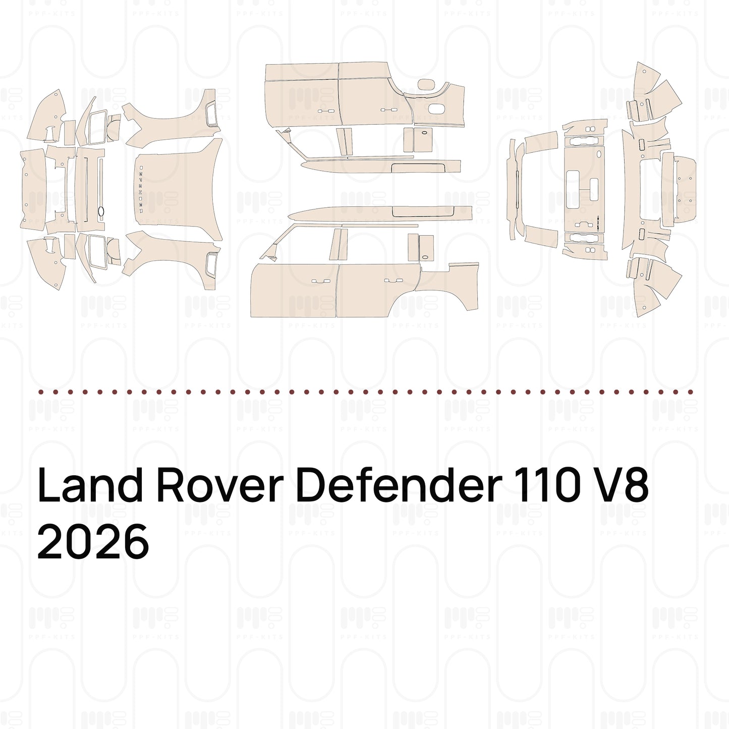 PPF prédécoupé Land Rover Defender 110 V8 2026