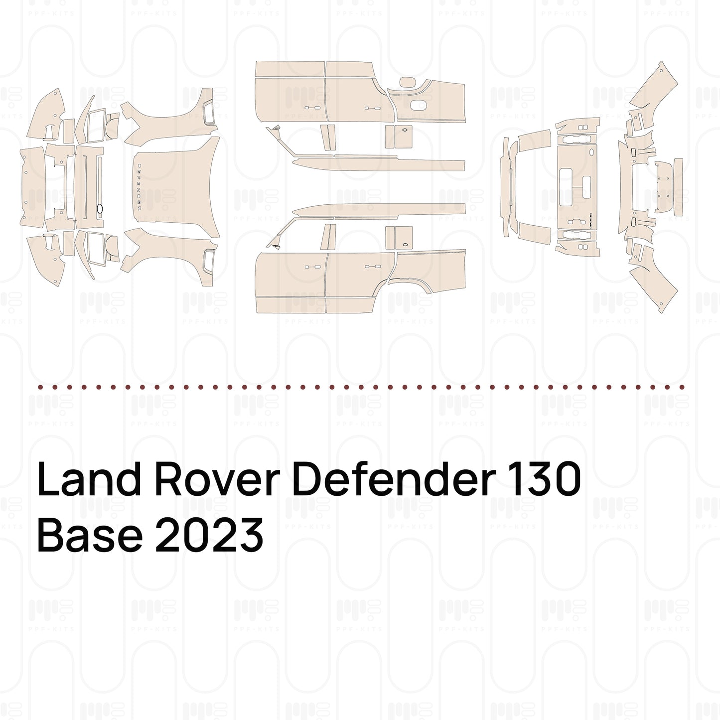 PPF prédécoupé Land Rover Defender 130 Base 2023