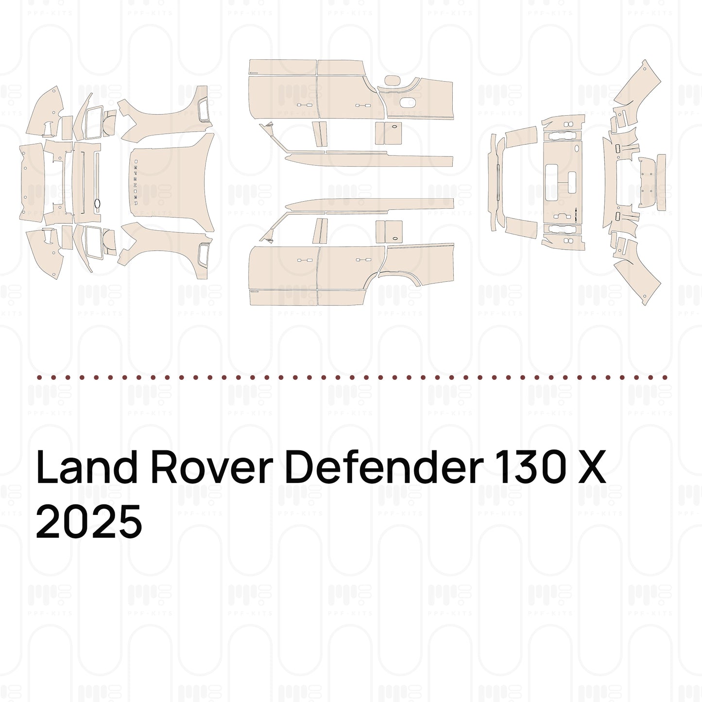 PPF prédécoupé Land Rover Defender 130 X 2025