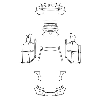 Pre-Cut PPF Land Rover Range Rover Evoque 5 Doors Base 2016 - PPF-Kits