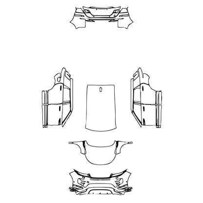 Pre-Cut PPF Land Rover Range Rover Evoque 5 Doors R-Dynamic 2022 - PPF-Kits