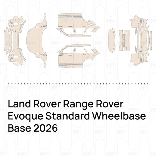 PPF prédécoupé Land Rover Range Rover Evoque Standard Wheelbase Base 2026