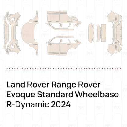 PPF prédécoupé Land Rover Range Rover Evoque Standard Wheelbase R-Dynamic 2024