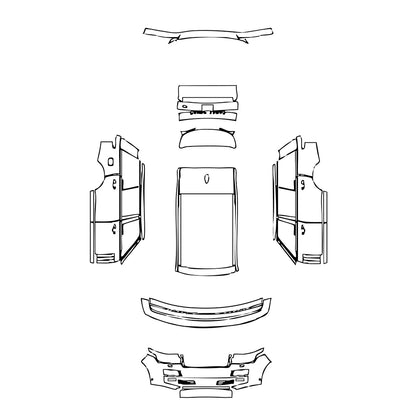 Pre-Cut PPF Land Rover Range Rover Extended Wheelbase Base 2013 - PPF-Kits