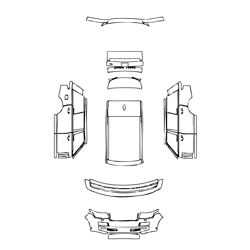 Pre-Cut PPF Land Rover Range Rover Extended Wheelbase Base 2016 - PPF-Kits