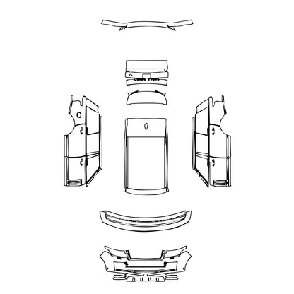 Pre-Cut PPF Land Rover Range Rover Extended Wheelbase Base 2019 - PPF-Kits
