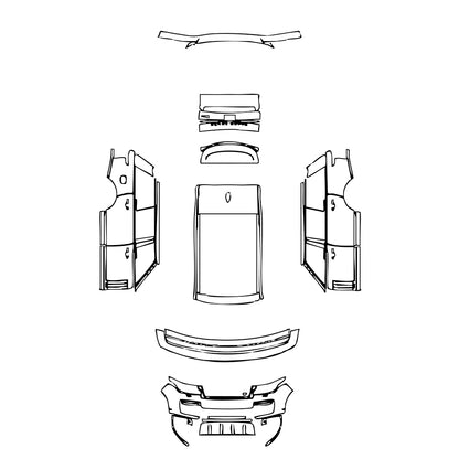 Pre-Cut PPF Land Rover Range Rover Extended Wheelbase SVAutobiography 2021 - PPF-Kits