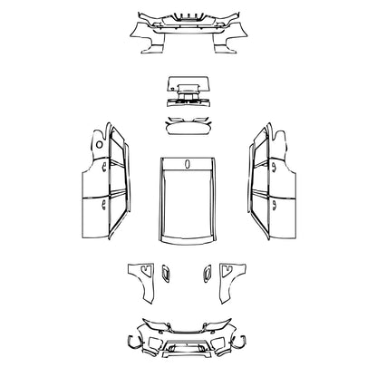 Pre-Cut PPF Land Rover Range Rover Sport SVR 2016 - PPF-Kits