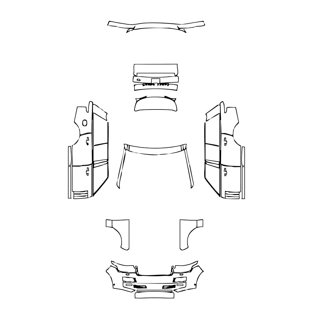 Pre-Cut PPF Land Rover Range Rover Standard Wheelbase Base 2015 - PPF-Kits