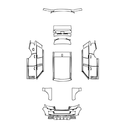 Pre-Cut PPF Land Rover Range Rover Standard Wheelbase Base 2022 - PPF-Kits