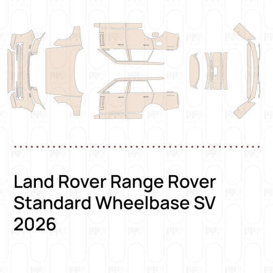 PPF prédécoupé Land Rover Range Rover Standard Wheelbase SV 2026