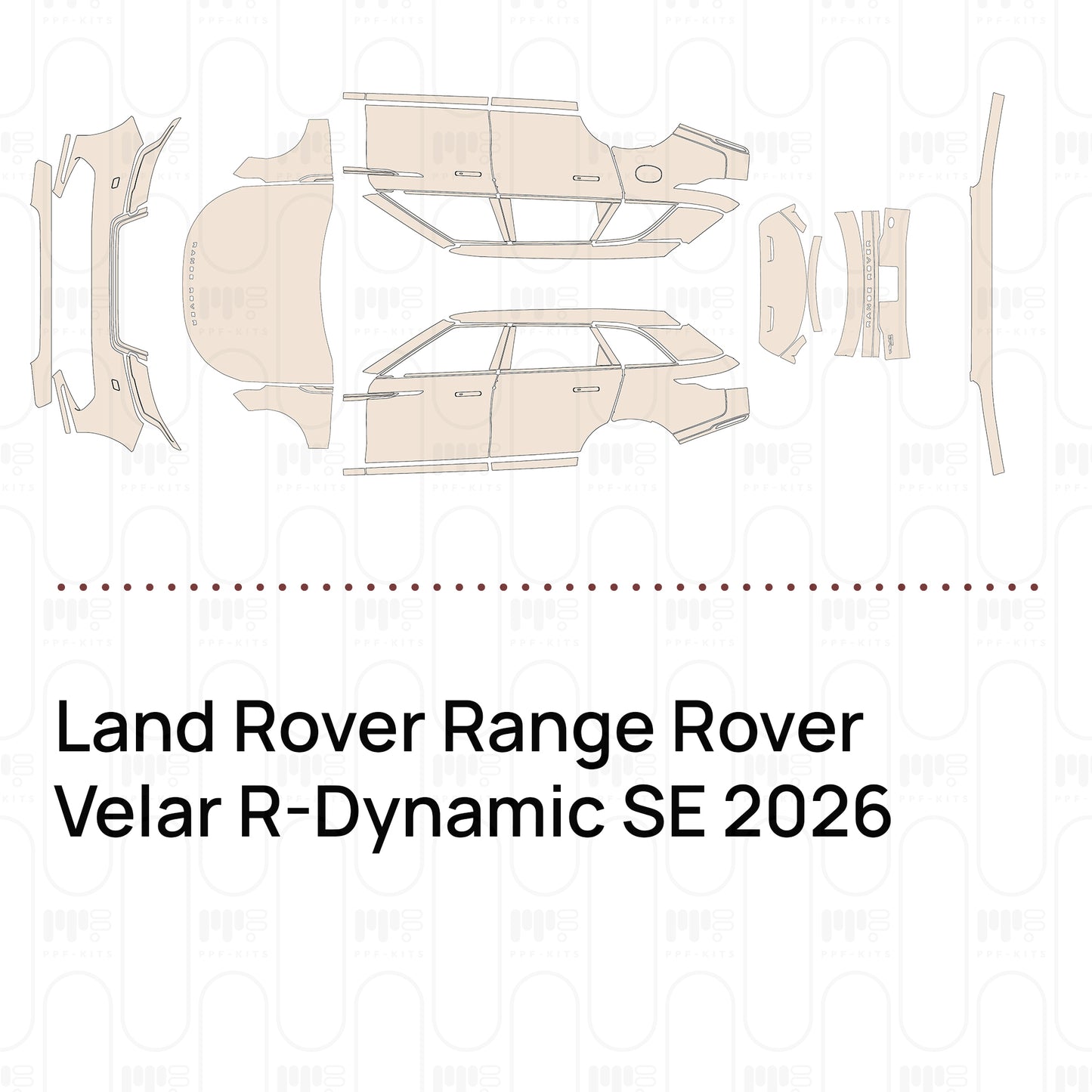 PPF prédécoupé Land Rover Range Rover Velar R-Dynamic SE 2026