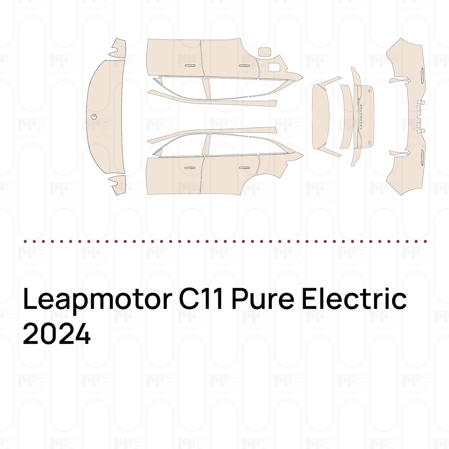 PPF prédécoupé Leapmotor C11 Pure Electric 2024