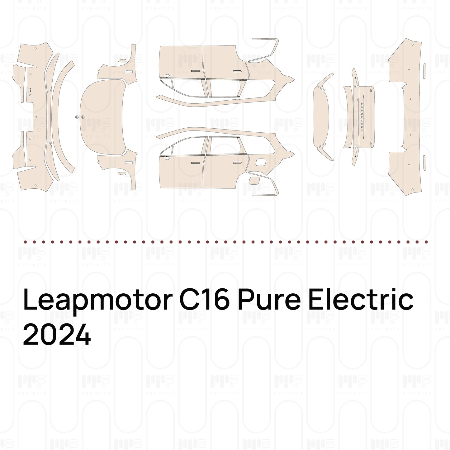PPF prédécoupé Leapmotor C16 Pure Electric 2024