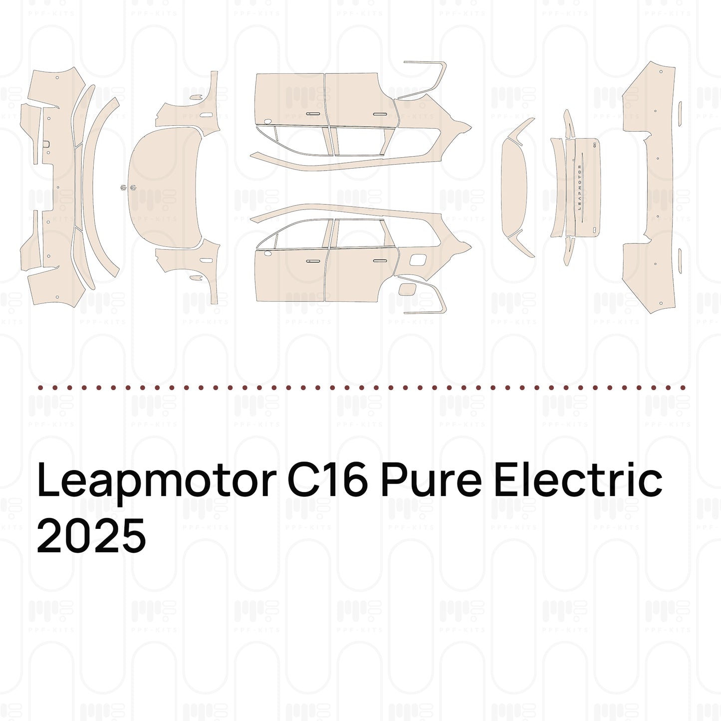 PPF prédécoupé Leapmotor C16 Pure Electric 2025