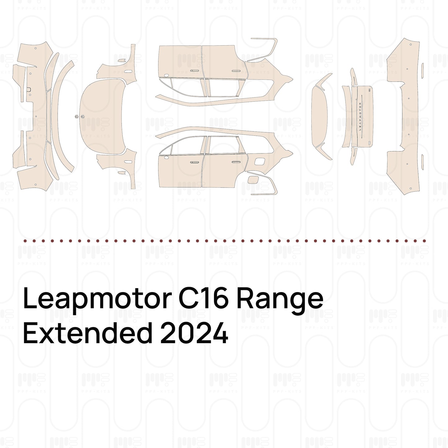 PPF prédécoupé Leapmotor C16 Range Extended 2024