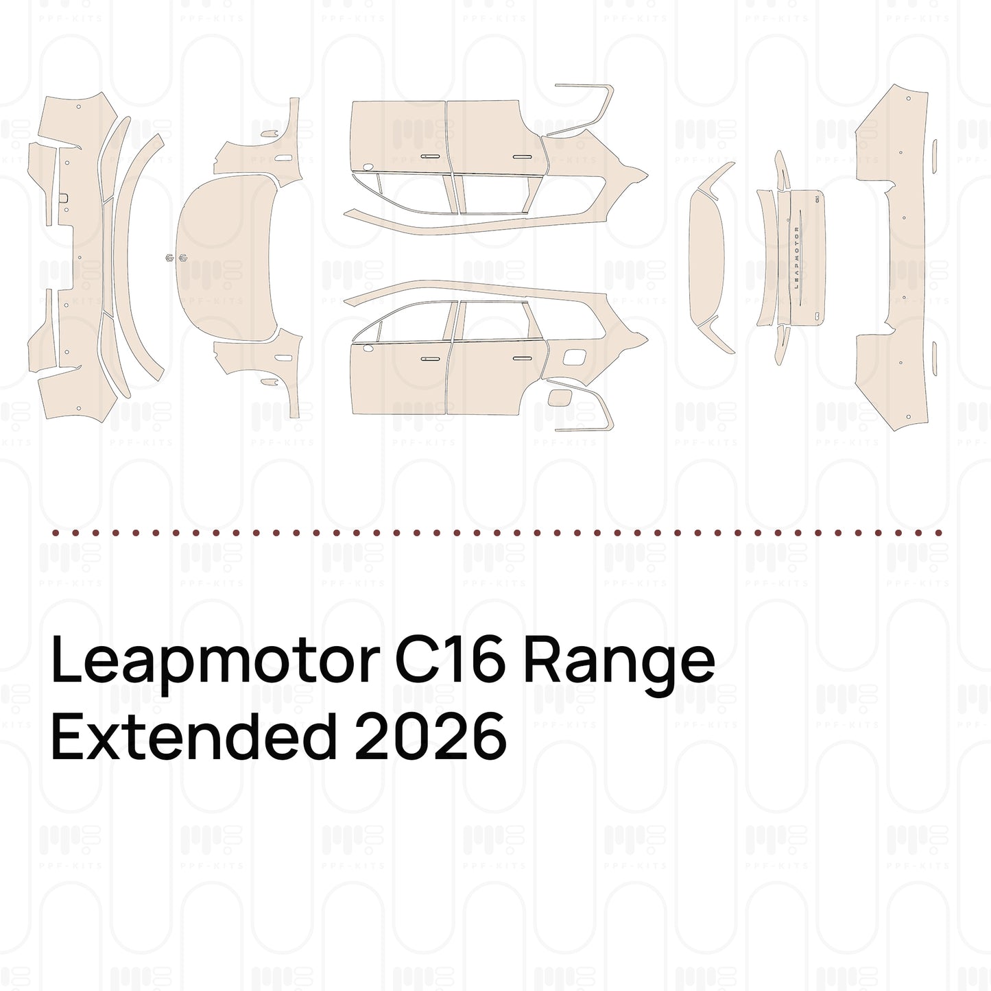 PPF prédécoupé Leapmotor C16 Range Extended 2026