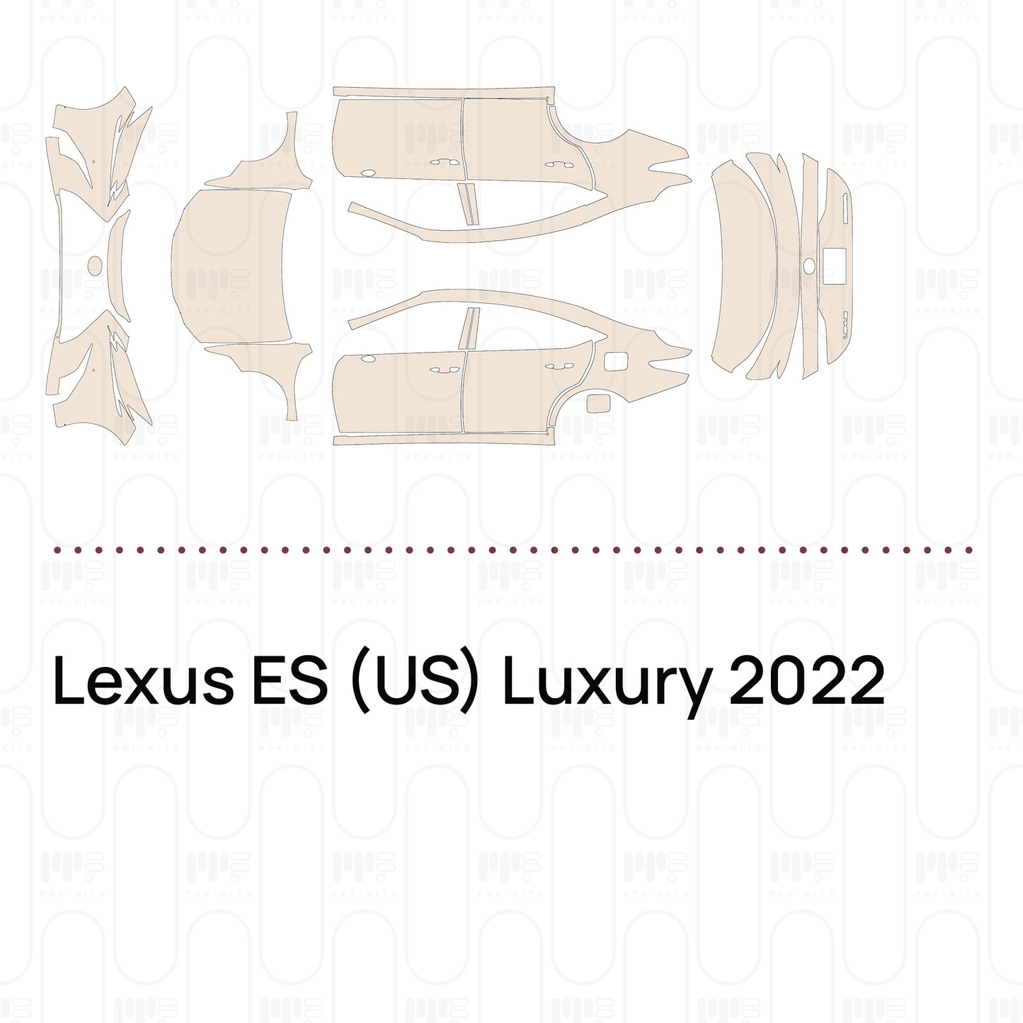 PPF prédécoupé Lexus ES (US) Luxury 2022