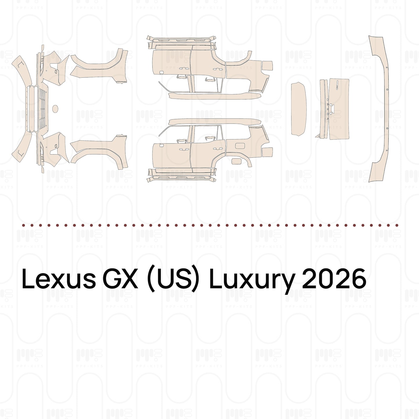 PPF prédécoupé Lexus GX (US) Luxury 2026