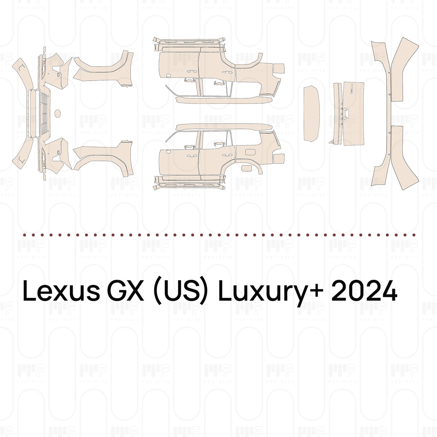 PPF prédécoupé Lexus GX (US) Luxury+ 2024