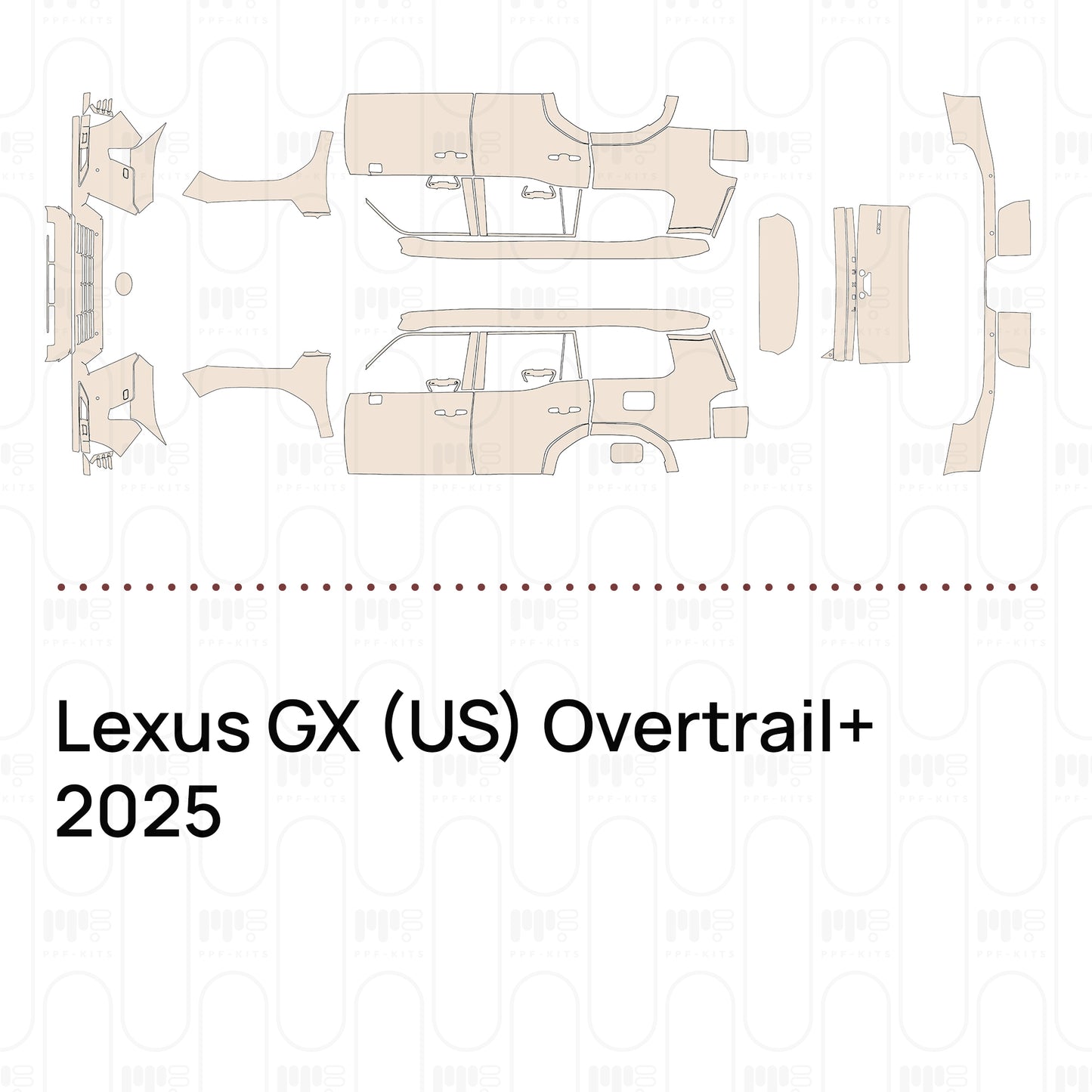 PPF prédécoupé Lexus GX (US) Overtrail+ 2025