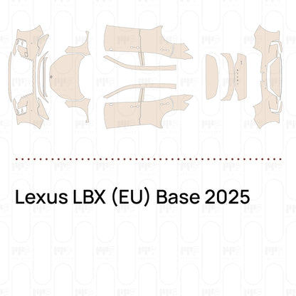 PPF prédécoupé Lexus LBX (EU) Base 2025
