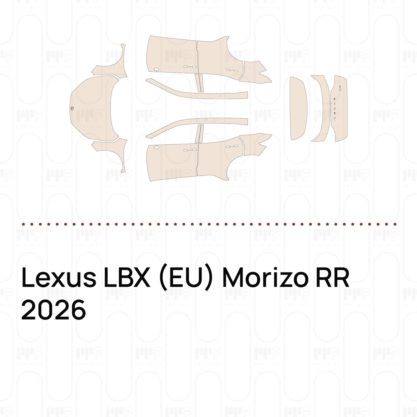 PPF prédécoupé Lexus LBX (EU) Morizo RR 2026