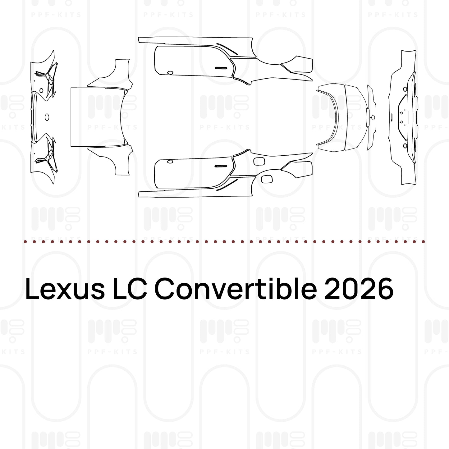 PPF prédécoupé Lexus LC Convertible 2026