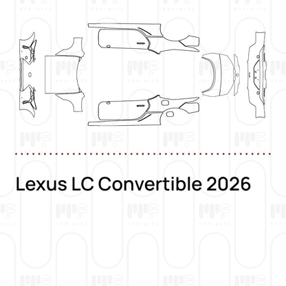 PPF prédécoupé Lexus LC Convertible 2026