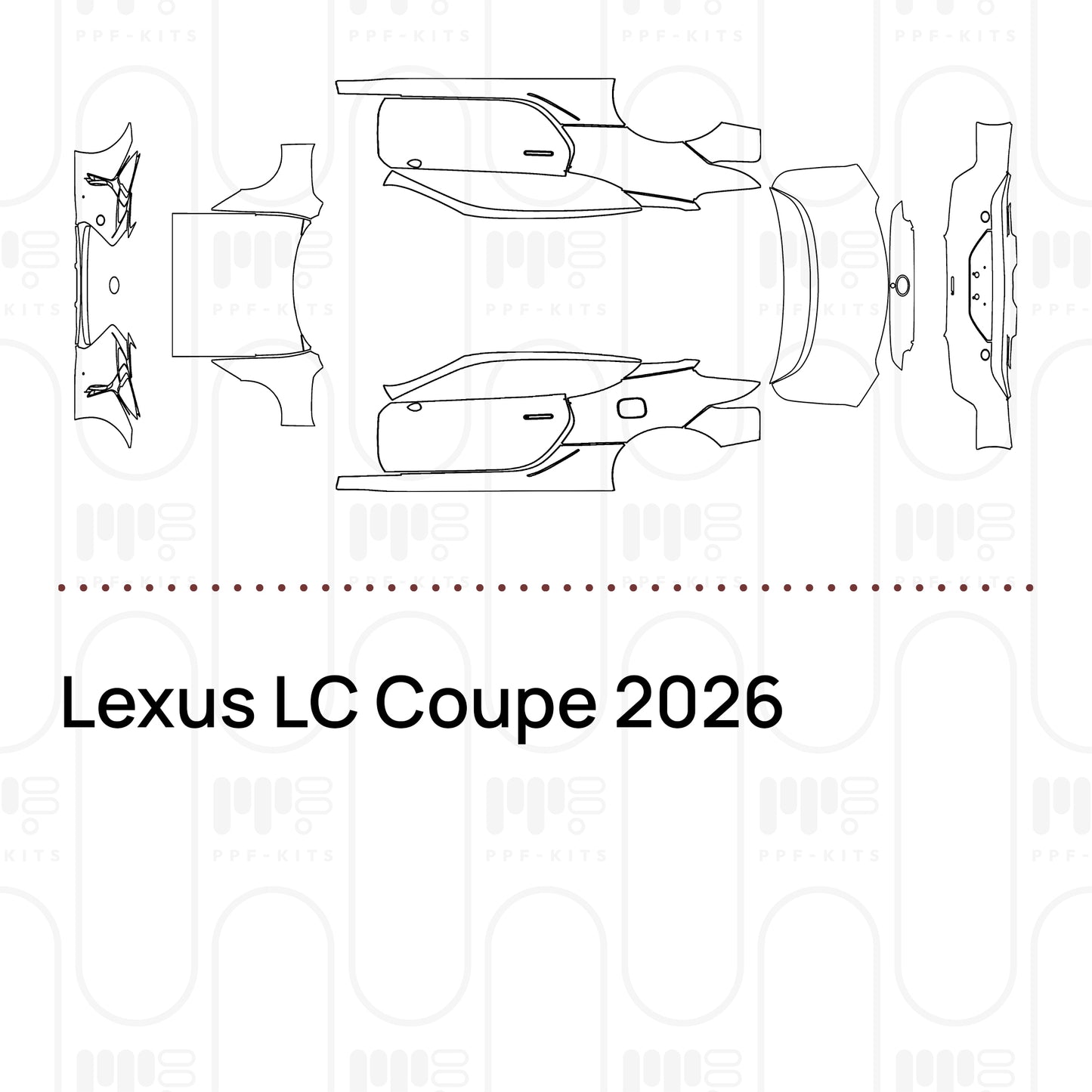 PPF prédécoupé Lexus LC Coupe 2026