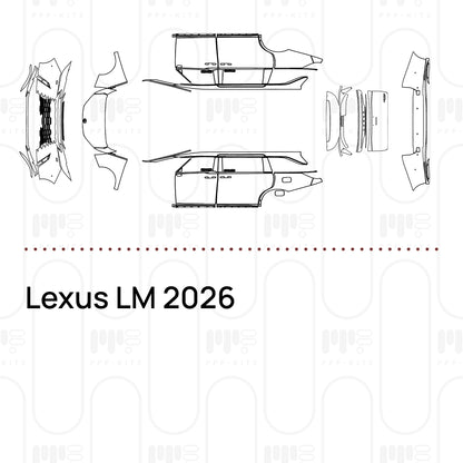 PPF prédécoupé Lexus LM 2026