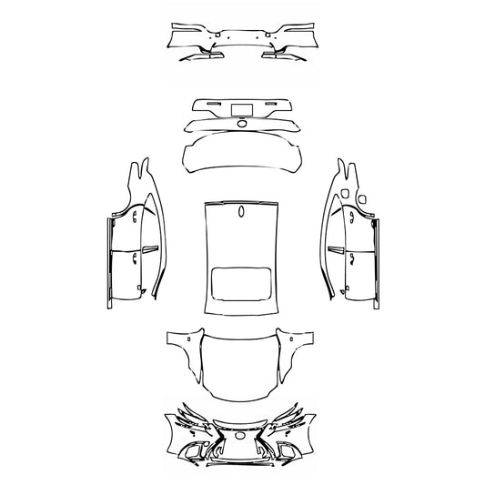 Pre-Cut PPF Lexus LS Hybrid F Sport 2020 - PPF-Kits