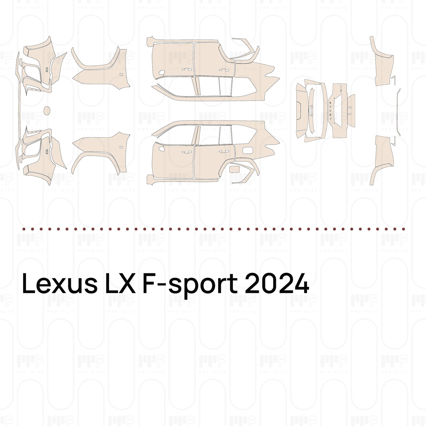 PPF prédécoupé Lexus LX F-sport 2024