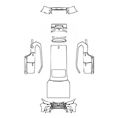 Pre-Cut PPF Lexus LX Luxury 2016 - PPF-Kits