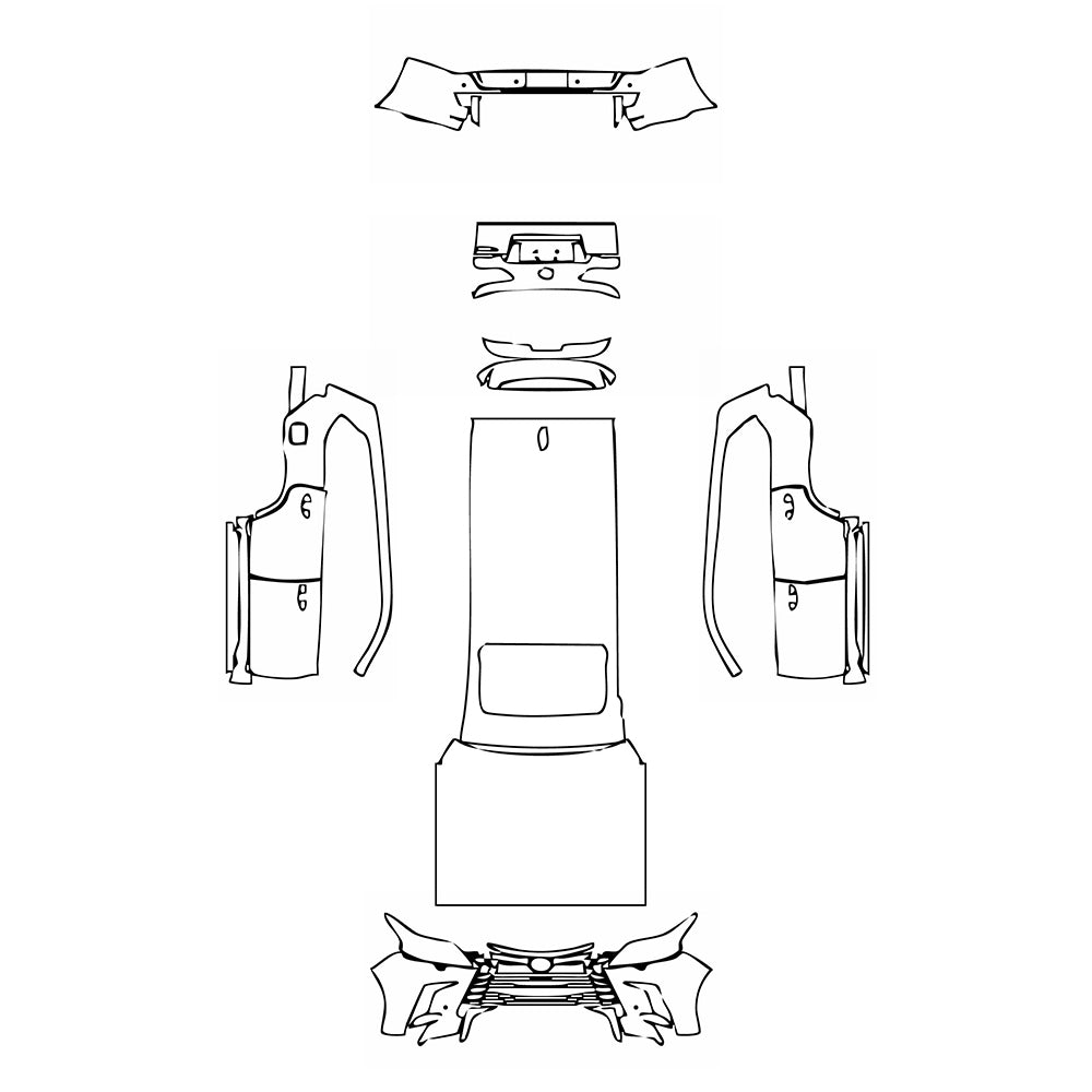Pre-Cut PPF Lexus LX Luxury 2017 - PPF-Kits