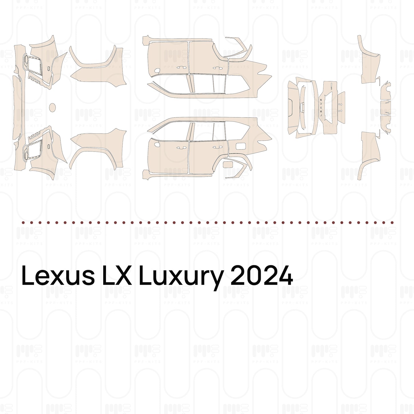 PPF prédécoupé Lexus LX Luxury 2024