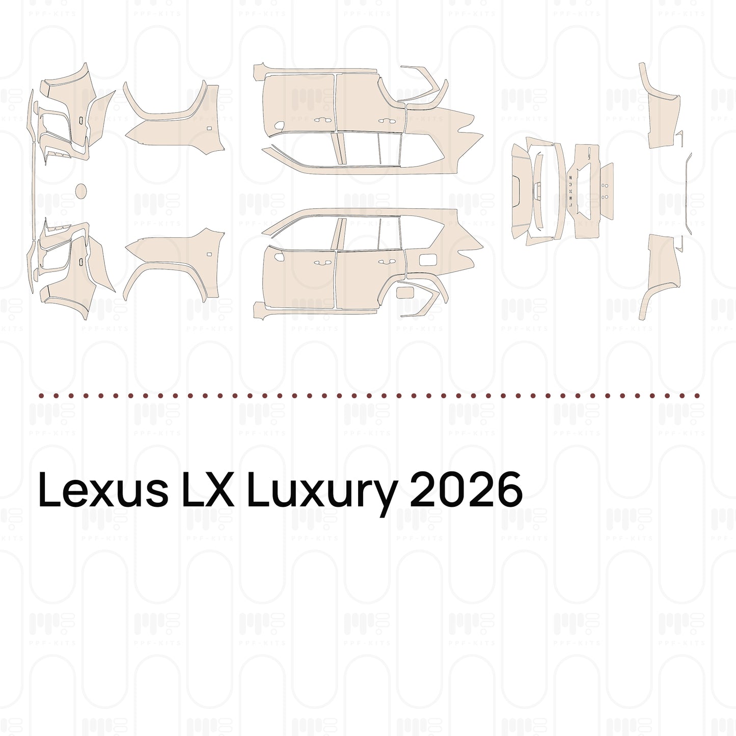 PPF prédécoupé Lexus LX Luxury 2026