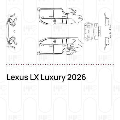 PPF prédécoupé Lexus LX Luxury 2026